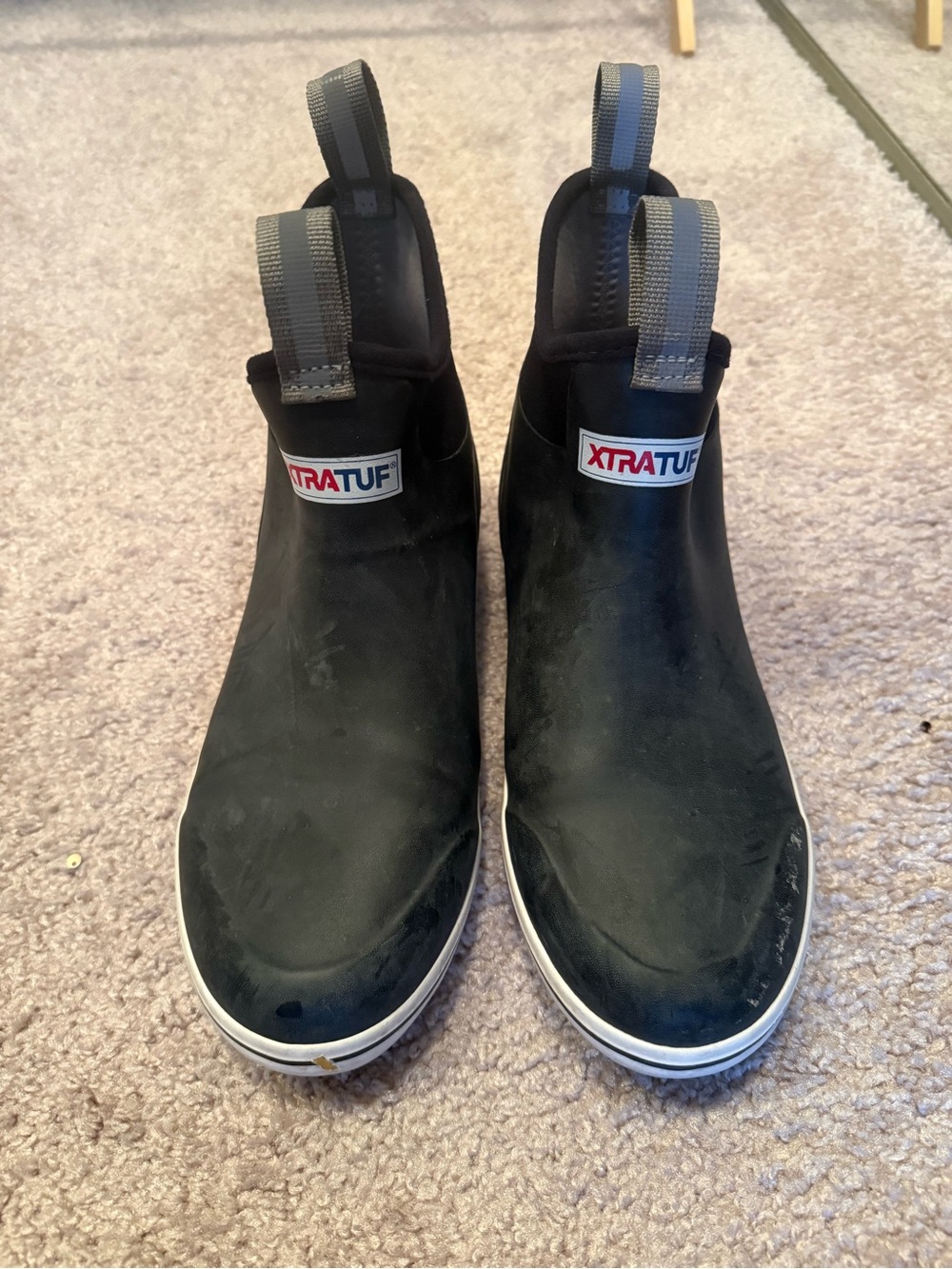 XTRATUF Men's Black Pull-On Ankle Boots
